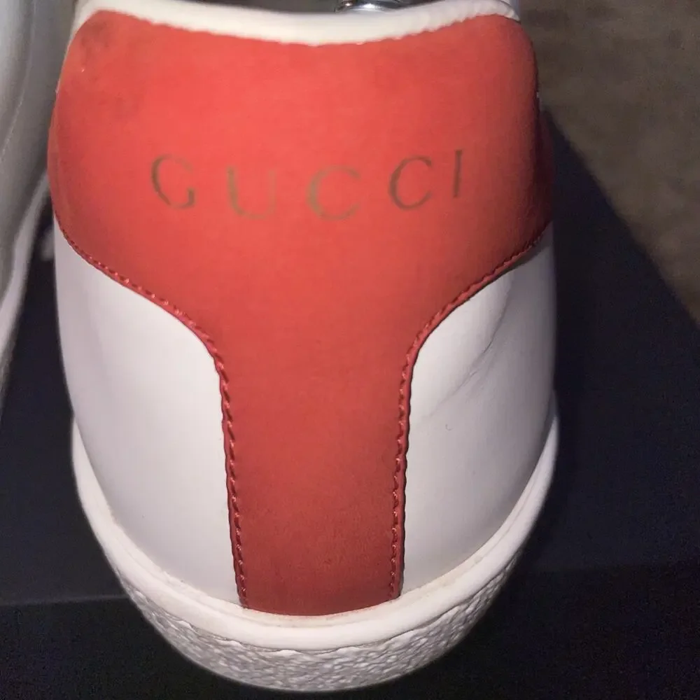 Gucci Ace Elastic Web Interlocking GG White Slip On Sneakers Men’s 9.5